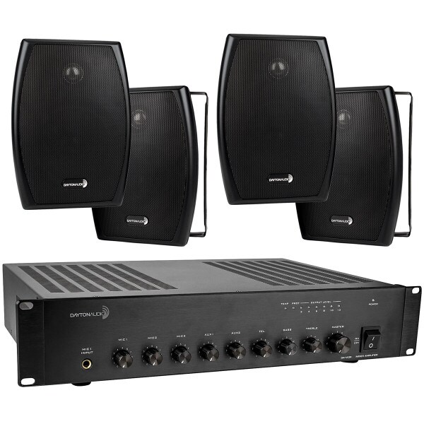 Main product image for Dayton Audio DA120R 120W 70V 2U Rack Mount Mixer-Amp247-5124